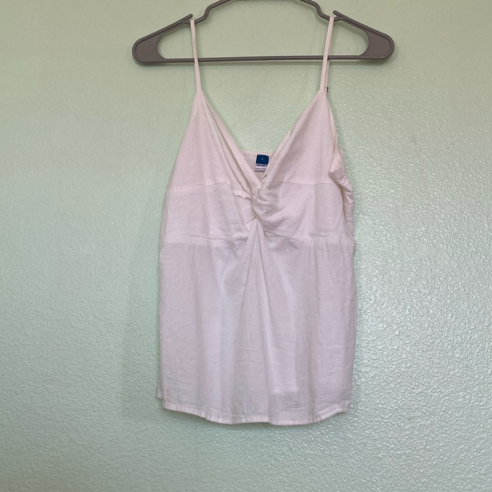 Women's White Spaghetti Strap Top